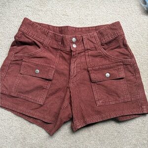 BDG Corduroy Women's Shorts in Rust